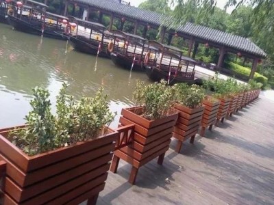 泉州公园艺术围栏水泥栏杆仿木栏杆定做图2