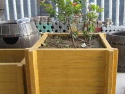 泉州南安市政花箱搭配仿木栏杆制作款式多图2