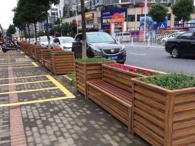 泉州南安市政花箱搭配仿木栏杆制作款式多图3