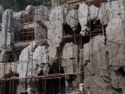 南平钢筋混凝土假山喷泉的制作工厂承接图1