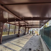 安吉竹制品工厂仓储篷：大跨度推拉篷实用之选