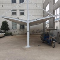 长垣小区商场停车棚：美观与实用兼顾